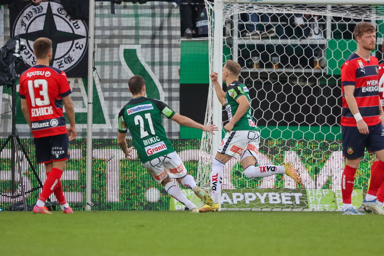 15.10.2022, AUT, Ried, SV Ried vs Rapid, Bundesliga Grunddurchgang, Im Bild Torjubel Monschein, Photocredit R.Schröckelsberger BLG-2223-R12-SVR-Rapid-12.jpg