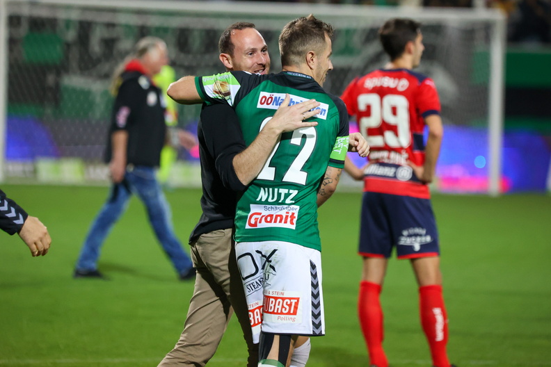 15.10.2022, AUT, Ried, SV Ried vs Rapid, Bundesliga Grunddurchgang, Im Bild Heinle, Nutz, Photocredit R.Schröckelsberger BLG-2223-R12-SVR-Rapid-27.jpg