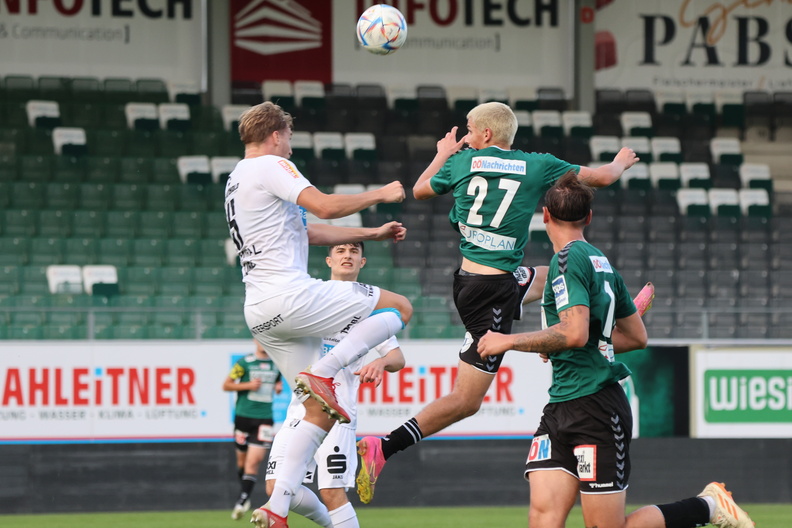 30.09.2023, AUT, SV Ried, Junge Wikinger vs SC Weiz, Regionalliga Mitte, Im Bild: Luka Lukic (JRW), Fotocredit Reinhard Schröckelsberger SVR-JungeWikinger-Weiz-19.jpg